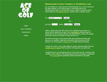 Tablet Screenshot of aceofgolf.com